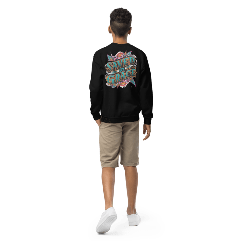 Youth Saved By Grace Crew Neck Sweatshirt