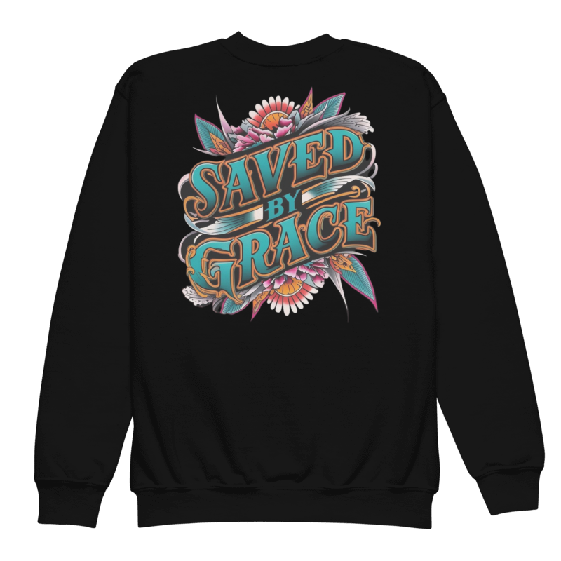 Youth Saved By Grace Crew Neck Sweatshirt