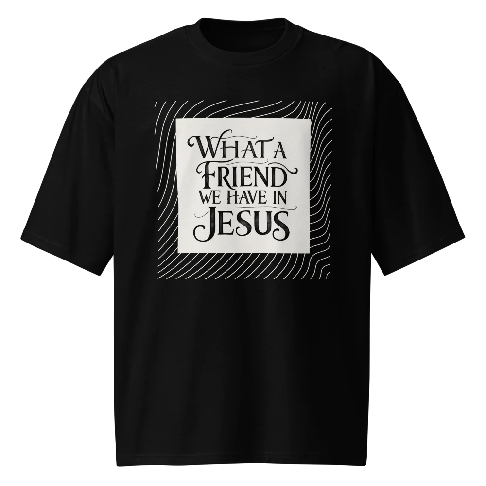 Oversized What a Friend T-shirt Front Logo