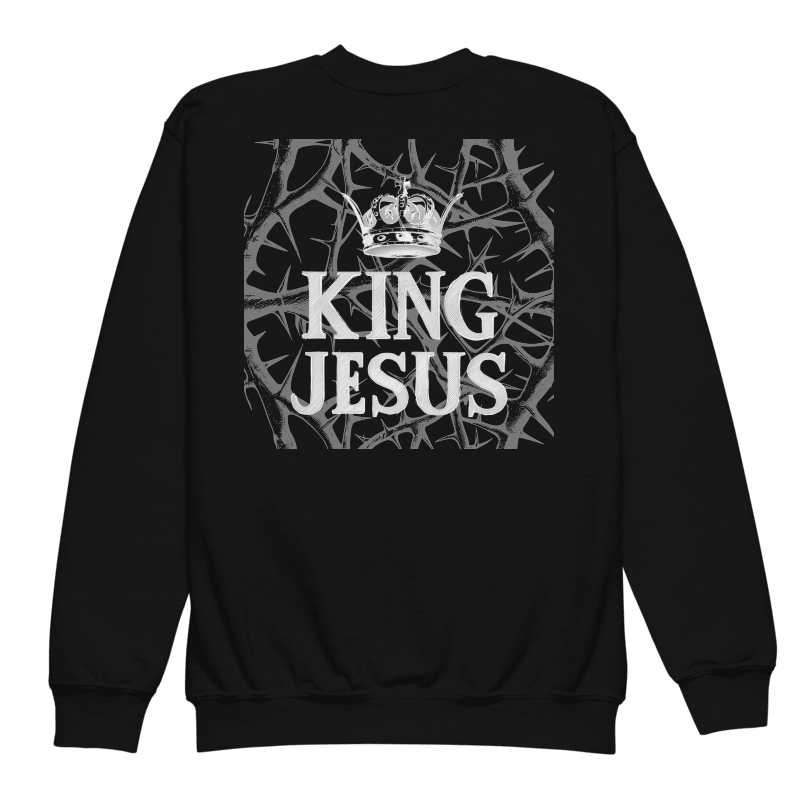 Youth King Jesus Crew Neck Sweatshirt